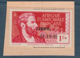 AEF N° 140Ba VARIETE 2 BOUCLE SUR FRAGMENT DE CARTE - Nuevos