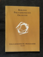 SCHNAUT VIALA FORTUNE CARMELLI YEHUDI MENUHIN CONDUCTOR DIRIGENT BERLINER ORCHESTER CONCERT PROGRAMME PROGRAM - Programme