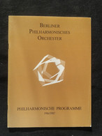 ANTONIO MENESES VIOLONCELLE CELLO CELLIST RICCARDO MUTI CONDUCTOR DIRIGENT BERLINER ORCHESTER CONCERT PROGRAMME PROGRAM - Programme