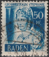 ALLEMAGNE Baden 21 28 32 (o) Grande-duchesse Stéphanie + J.P. Hebel Poète + Femme De La Forêt Noire 1948 (2) - French Zone