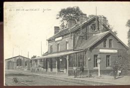 Cpa Bruay Sur Escaut  Gare  1922 - Bruay Sur Escaut