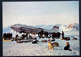 Greenland 1978 Cards  AIRCRAFT ON SKIS, SCORESBYSUND   20-11-1978  HOLSTEINSBORG ( Lot 658) - Greenland