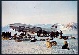 Greenland 1978 Cards  AIRCRAFT ON SKIS, SCORESBYSUND   20-11-1978  HOLSTEINSBORG ( Lot 655) - Groenlandia