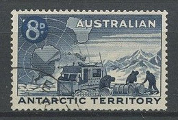 ANTARCTIQUE AAT 1959 N° 3 Oblitéré Used Sperbe C 3.50 € Tracteur Weazel Et Carte De L'Antarctique Car - Gebruikt