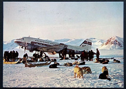 Greenland 1978 Cards  AIRCRAFT ON SKIS, SCORESBYSUND   20-11-1978  HOLSTEINSBORG ( Lot 665) - Grönland