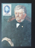 Carte Maximum Card President Emmanuel Servais Luxembourg 1990 - Maximumkaarten