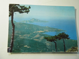 Cartolina Viaggiata "MONTE FAITO Panorama Con Veduta Della Penisola Sorrentina E Dell'Isola Di Capri" 1964 - Castellammare Di Stabia