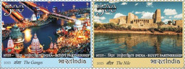 India 2023 INDIA - EGYPT JOINT ISSUE 2v SET MNH As Per Scan - Altri & Non Classificati