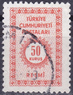 Turquie (Service) YT 98 Mi 102 Année 1965 (Used °) - Dienstzegels