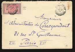 ENVELOPPE / MADAGASCAR / MANANJARY POUR PARIS FRANCE / 1919 - Covers & Documents