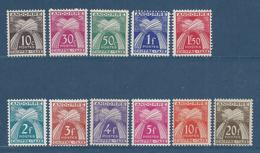 ⭐ Andorre Français - Taxe YT N° 21 à 31 * - Neuf Avec Charnière - 1943 à 1946 ⭐ - Unused Stamps