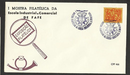 Portugal Cachet Commémoratif  Expo Philatelique école Commerciale Et Industrielle Fafe 1970 Event Pmk Philatelic Expo - Maschinenstempel (Werbestempel)