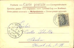 KLASSISCHE BERLIN - STEMPEL:  "NIEDERSCHÖNHAUSEN" K1 Auf Ansichtskarte 1901 - Altri & Non Classificati