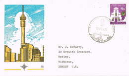48567. Carta JOHANNESBURG (South Africa) 1971. TORING POWER - Briefe U. Dokumente