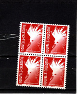 Nouvelle-Calédonie  Bloc De 4 TVP Local Rouge **  N° Y& T  Xx  C.CHUNG /Philaposte / 2022 - Unused Stamps