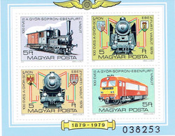 Hongrie : Locomotives Elbe, Vapeur Type 424... - Unused Stamps