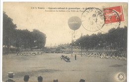 37   TOURS   CONCOURS  NATIONAL  DE  GYMNASTIQUE  27 ET 28   JUIN 1909    ASCENSION DU  BALLON   LA  VILLE  DE  TOURS - Tours