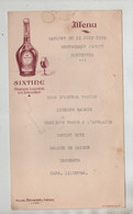 Banquet 1939 Restaurant Jacquy Montrevel Sixtine  Brunier Lyon Menu - Menu