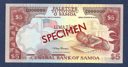 Samoa 5 Tala 1985 P26s Specimen UNC - Samoa