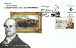 FDC - PERSONAJES - AÑO 2018 - Nº EDIFIL 5249 - FDC