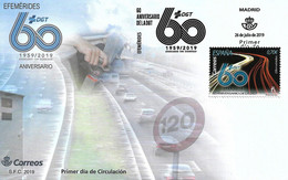 FDC - 60º ANIVERSARIO DE LA DGT - AÑO 2019 - Nº EDIFIL 5333 - FDC