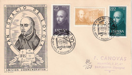 FDC - S.IGNACIO LOYOLA - AÑO 1955 - Nº EDIFIL 1166-68 - FDC