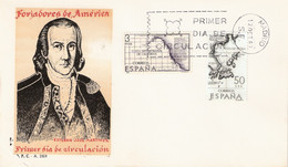 FDC - FORJADORES AMÉRICA - AÑO 1967 - Nº EDIFIL 1820-24 - FDC