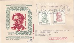 FDC - CENT.CELEBRIDADES - AÑO 1967 - Nº EDIFIL 1831-32 - FDC