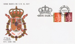 FDC - JUAN CARLOS I - AÑO 1995 - Nº EDIFIL 3378-81 - FDC