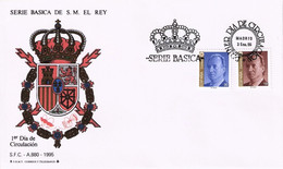 FDC - JUAN CARLOS I - AÑO 1995 - Nº EDIFIL 3379-80 - FDC