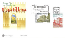 FDC - CASTILLOS - AÑO 2001 - Nº EDIFIL 3785-88 - FDC