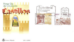 FDC - CASTILLOS - AÑO 2001 - Nº EDIFIL 3786-87 - FDC