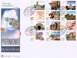 FDC - PATRIMONIO HUMANIDAD - AÑO 2001 - Nº EDIFIL 3843-54 - FDC