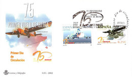 FDC - ANVERSARIO IBERIA - AÑO 2002 - Nº EDIFIL 3907-08 - FDC