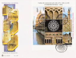 FDC - PATRIMONIO HUMANIDAD - AÑO 2002 - Nº EDIFIL 3936-41 - FDC