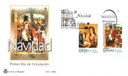 FDC - NAVIDAD - AÑO 2002 - Nº EDIFIL 3955-56 - FDC