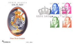 FDC - JUAN CARLOS I - AÑO 2004 - Nº EDIFIL 4048-51 - FDC