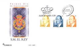 FDC - JUAN CARLOS I - AÑO 2005 - Nº EDIFIL 4143-48 - FDC