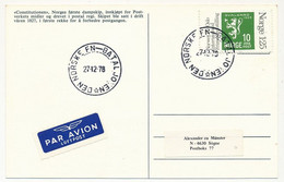 NORVEGE - CPM Affr 10ø CAD "Cen Norske FN-Bataljoyen 27/12/1978" - Other & Unclassified