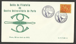 Portugal Cachet Commémoratif Saficup 1972 Tour Dos Clerigos Porto Event Postmark Clerigos Tour Oporto - Postal Logo & Postmarks