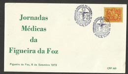 Portugal Cachet Commémoratif 1972 Journées Médecine Figueira Da Foz Medicine Meeting Event Postmark - Annullamenti Meccanici (pubblicitari)