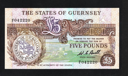 Guernesey, 5 Pounds, ND (1980-89) - Guernsey