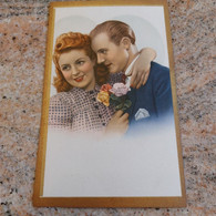 CPA Vintage Carte Vierge Couple Romantique St Valentin - Saint-Valentin