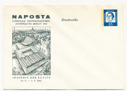 ALLEMAGNE - Env. Entier 15pf Luther, NAPOSTA Berlin 1963 - Enveloppes Privées - Neuves