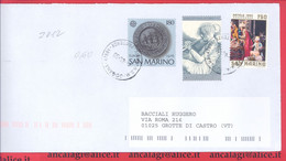 SAN MARINO 2012 - St.Post.087 - Busta Ordinaria Affrancatura Con 3v. In Lire 1230  - Vedi Descrizione - - Covers & Documents