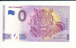 Billet Touristique 0 Euro - ZOO D'AMIENS - 2020-2 - UELP - ANNIV - N° 8128 - Autres & Non Classés