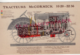 MC CORMICK - TRACTEUR  TRACTEURS 10 / 20 22 / 36 - Tractors