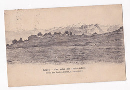 Carte Postale Salève, Vue Prise Des Treize Arbres 1907 Genève Pour Mas Azil Ariège - GE Genf
