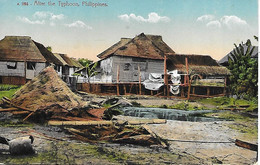 PHILIPPINES -  AFTER THE TYPHOON -PHILIPPINES -  CARTE COLORISEE - Filippine