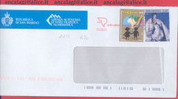 SAN MARINO 2013 - St.Post.089 - Busta Ordinaria Affrancatura Con 2v. In € 0,70 - Vedi Descrizione - - Lettres & Documents